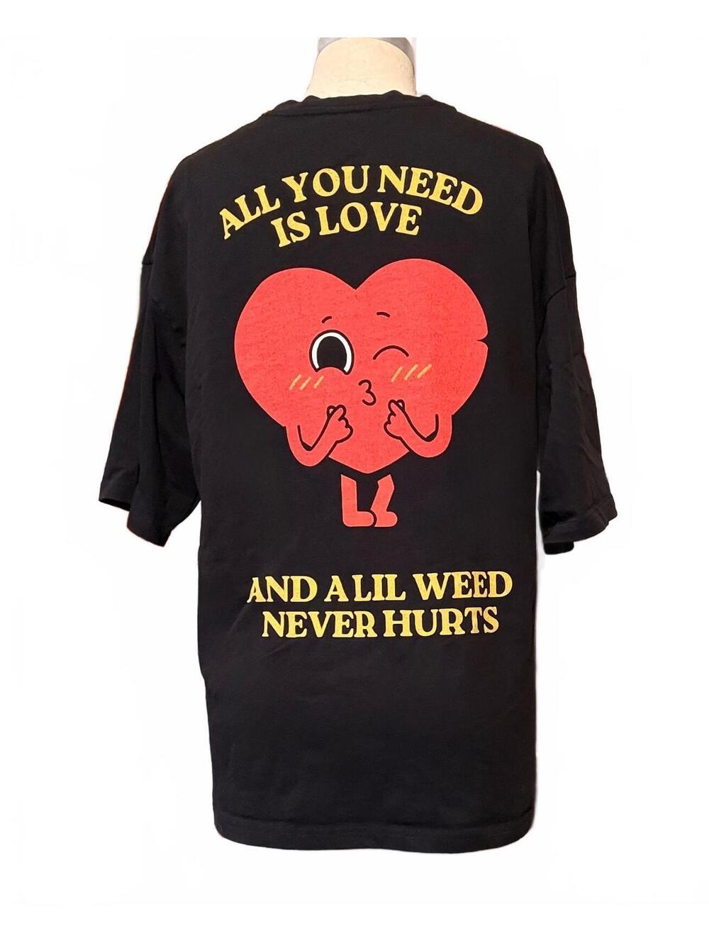 Sunrise Dispensary 2XL All You Need Is Love Weed Graphic T Shirt Missouri